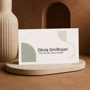 Diseñador verde geométrico Minimalista moderno