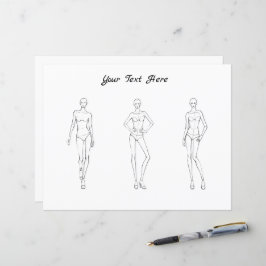 Diseñadoras de plantillas de figuras de moda Croqu