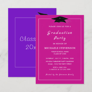 Diseñar la invitación de graduación de fuentes de