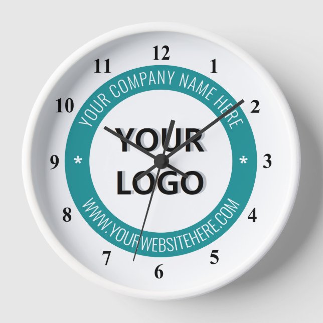 Diseñar la plantilla de reloj de texto del logotip (Anverso)