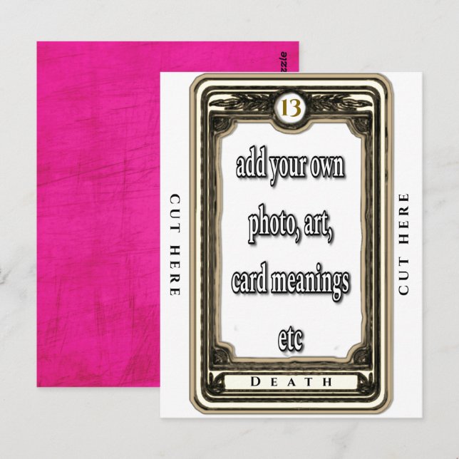 Diseñar La Tarjeta Tarot De La Muerte (Anverso / Reverso)