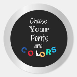 Diseñar su colorido Pegatina BusinessText