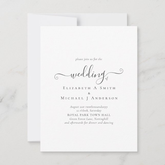 Diseñar su propia invitación a la boda Añadir gráf (Anverso)