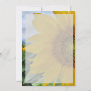 Diseñar su propia invitación al girasol