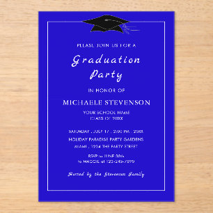 Diseñar su propia invitación de graduación acrílic