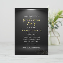 Diseñar su propia invitación moderna a la graduaci