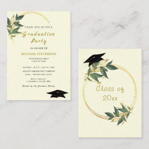 Diseñar su propia invitación moderna para graduaci