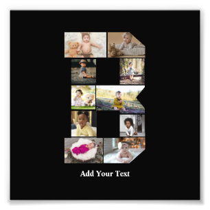 Diseñar su propia letra B Collage de fotos