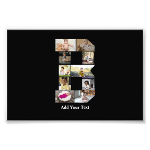 Diseñar su propia letra B Collage de fotos