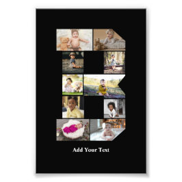 Diseñar su propia letra B Collage de fotos