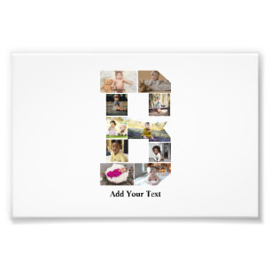Diseñar su propia letra B Collage de fotos