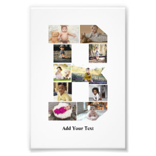 Diseñar su propia letra B Collage de fotos