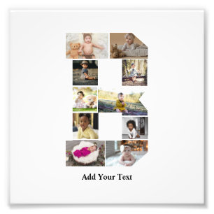 Diseñar su propia letra B Collage de fotos
