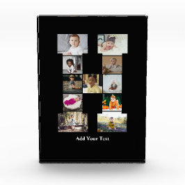 Diseñar su propia letra Collage de fotos H