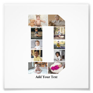 Diseñar su propia letra D Collage de fotos