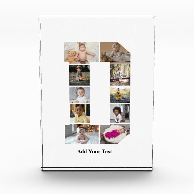 Diseñar su propia letra D Collage de fotos (Anverso)