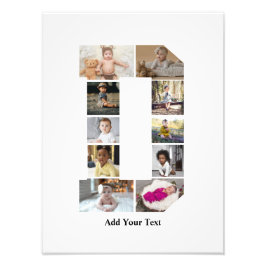 Diseñar su propia letra D Collage de fotos