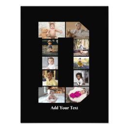 Diseñar su propia letra D Collage de fotos