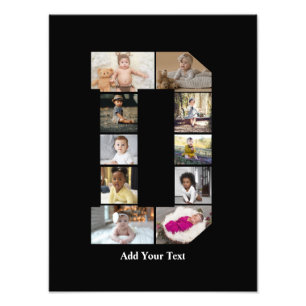 Diseñar su propia letra D Collage de fotos