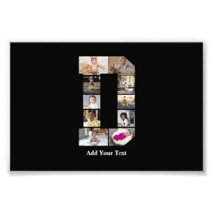 Diseñar su propia letra D Collage de fotos