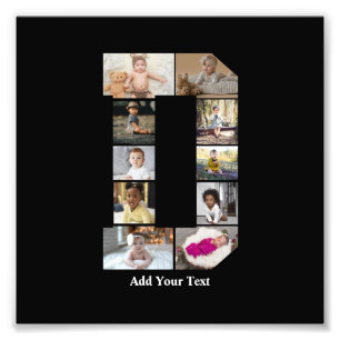 Diseñar su propia letra D Collage de fotos