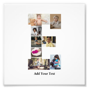 Diseñar su propia letra E Collage de fotos