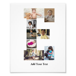Diseñar su propia letra E Collage de fotos