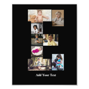 Diseñar su propia letra E Collage de fotos