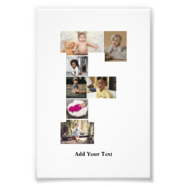 Diseñar su propia letra F Collage de fotos