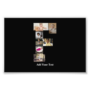 Diseñar su propia letra F Collage de fotos