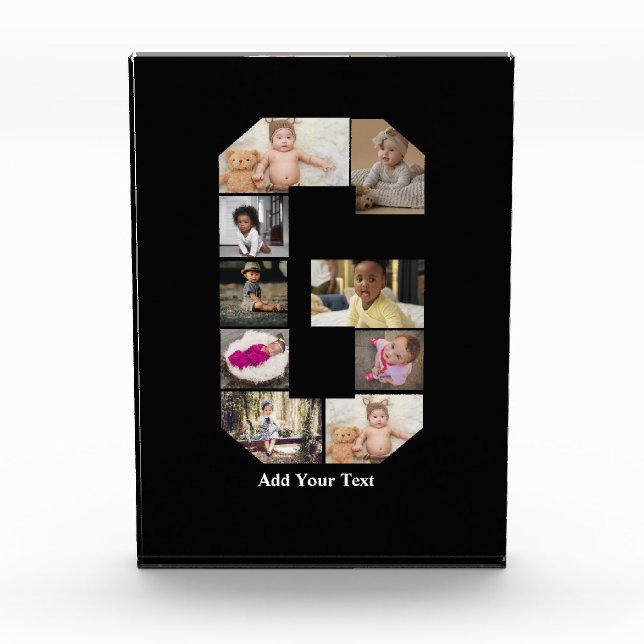 Diseñar su propia letra G Collage de fotos (Anverso)