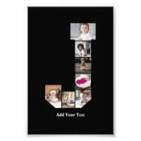 Diseñar su propia letra Poster de Collage de fotos