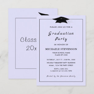 Diseñar su propia plantilla de invitación a gradua