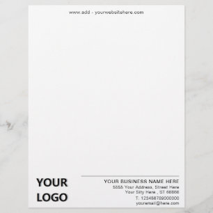 Diseñar su propia plantilla de membrete comercial