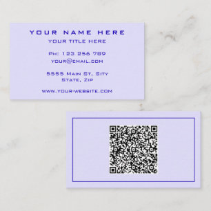 Diseñar su propia tarjeta de presentación con códi