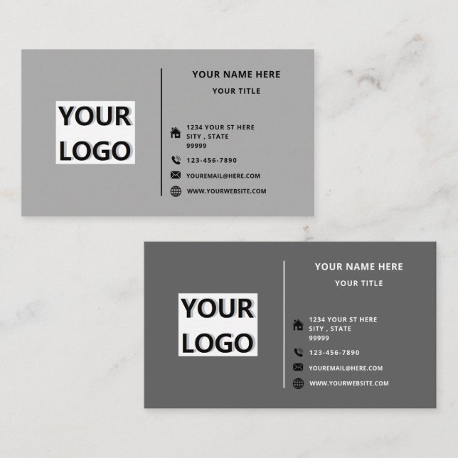Diseñar su propia tarjeta de visita Personalizado  (Anverso / Reverso)