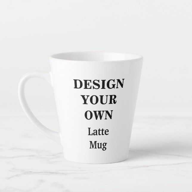 Diseñar su propia taza de latte - Personalizable c (Izquierda)