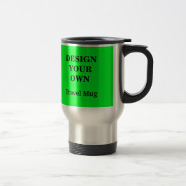 Diseñar su propia taza de viaje - Verde y Plata