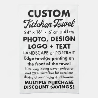 Diseñar su propia toalla de cocina personalizada