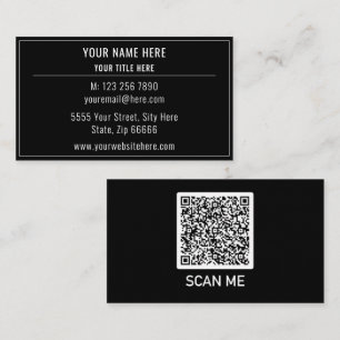 Diseñar su propio código QR Tarjeta de presentació