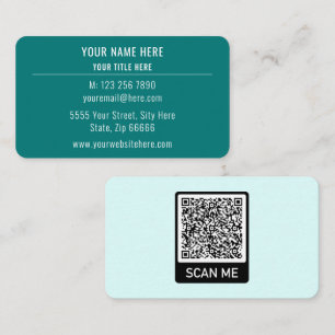 Diseñar su propio código QR Tarjeta de presentació