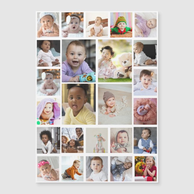 Diseñar su propio Collage de fotos de 25 cuadros d (Anverso)