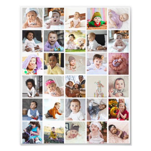 Diseñar su propio Collage de fotos de 30 (Frente)