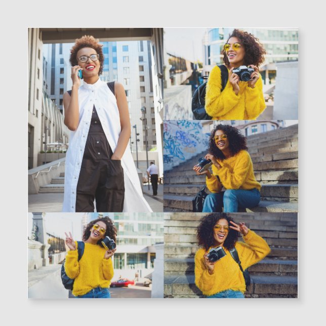 Diseñar su propio Collage de fotos de 5 (Anverso)