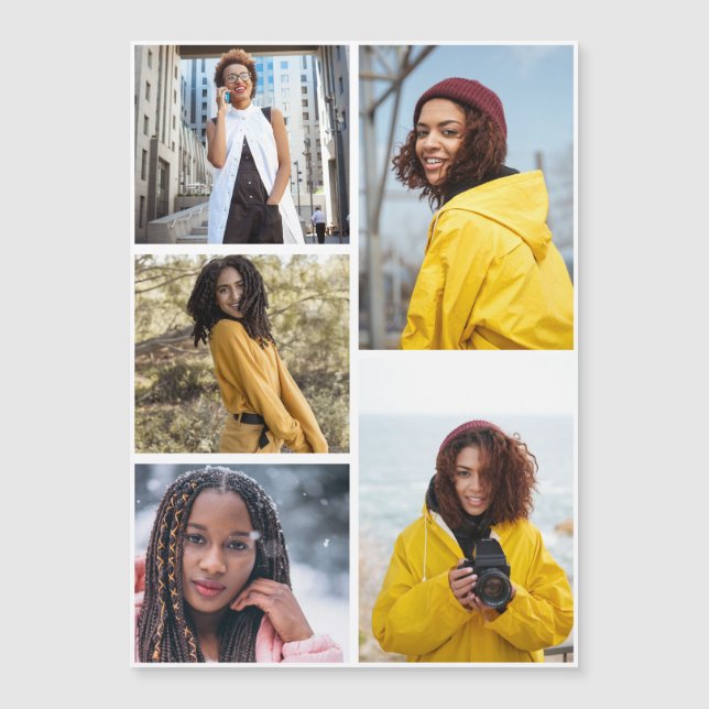 Diseñar su propio Collage de fotos de 5 (Anverso)