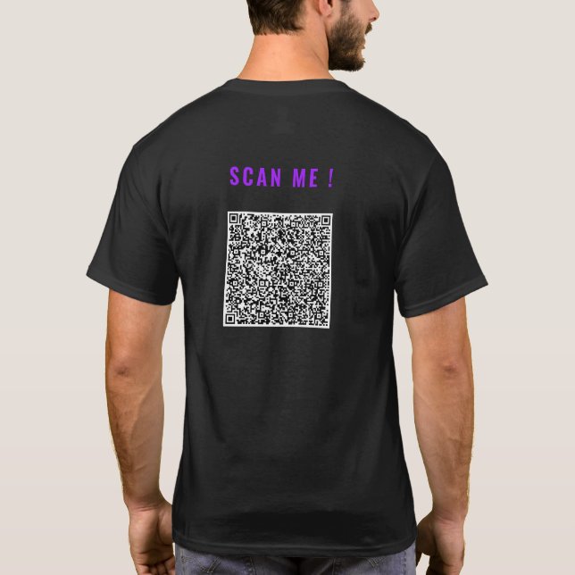 Diseñar su propio ejemplo de camiseta de código QR (Reverso)