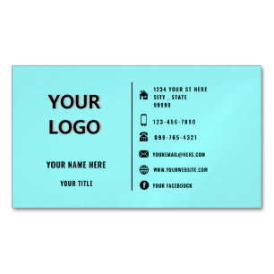 Diseñar su propio imán de tarjetas de visita con l