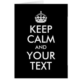 Diseñar su propio mantener la calma y su texto