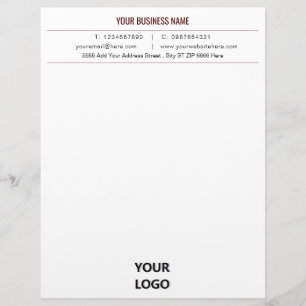 Diseñar su propio membrete comercial con logotipo