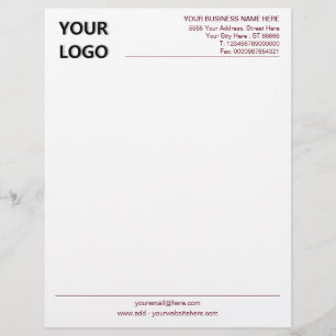 Diseñar su propio membrete comercial con logotipo